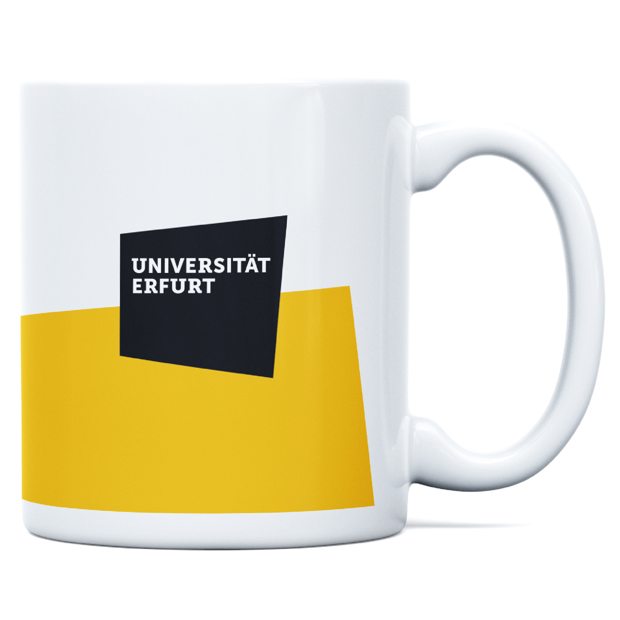 Tasse mit Logo gelb