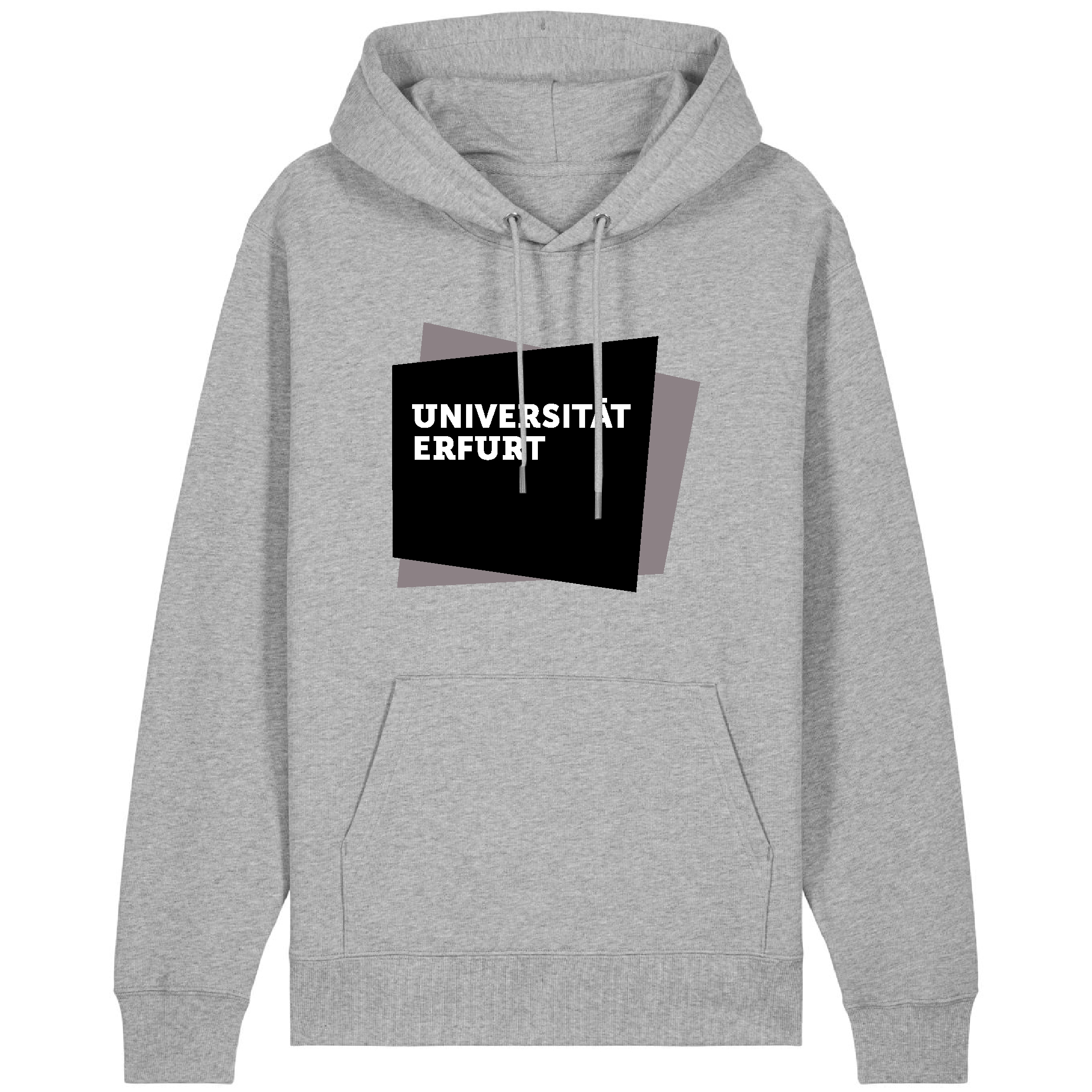 Hoodie, grau, mit Logo