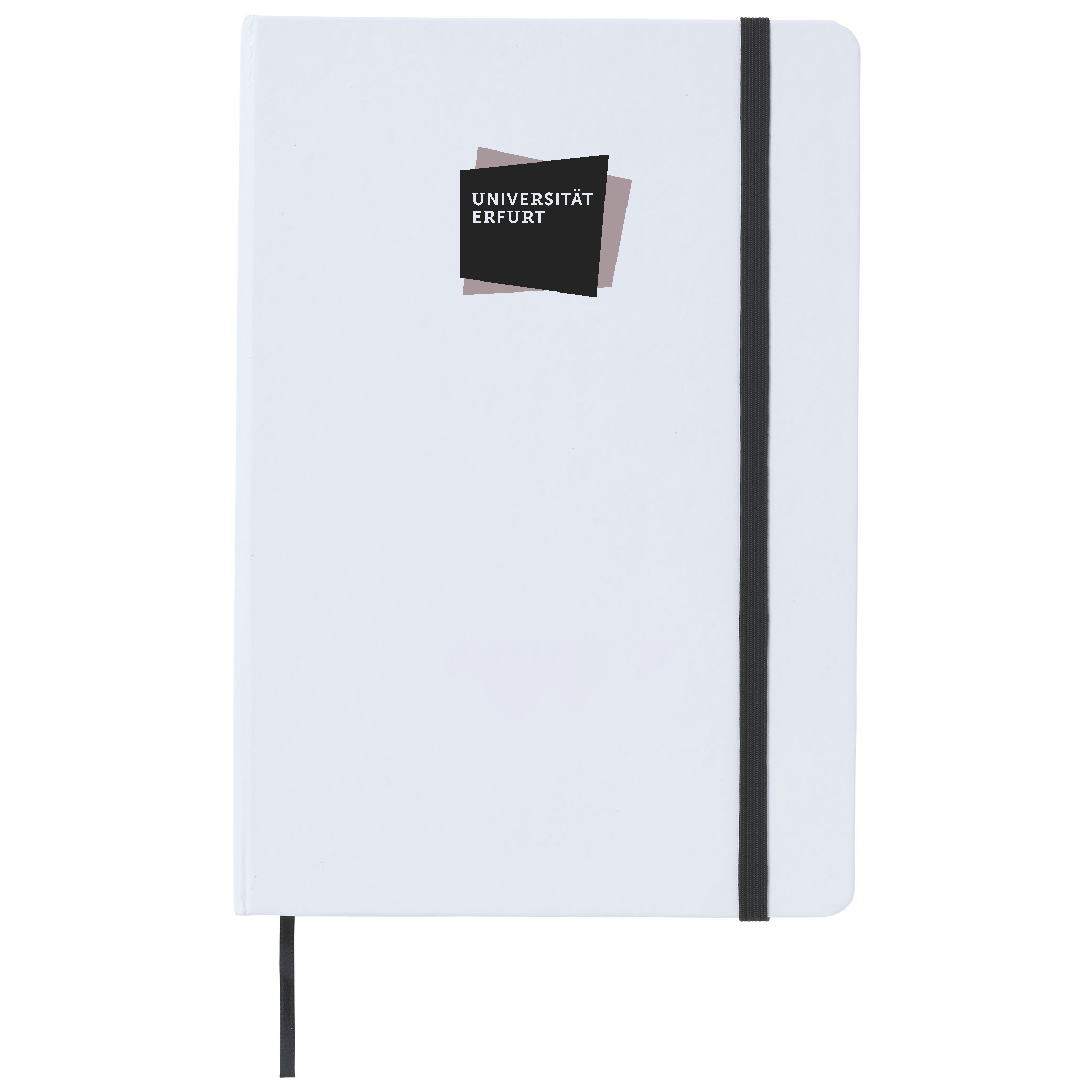 Notizbuch A5 liniert in Weiß mit Logo